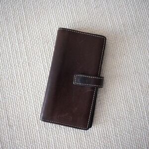 Vintage Y2K Coach Brown Leather Bifold Wallet